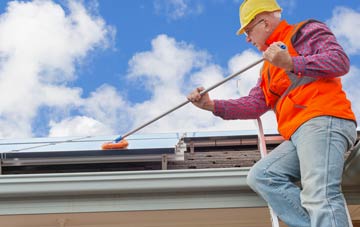 River Bank soft wash roof cleaning